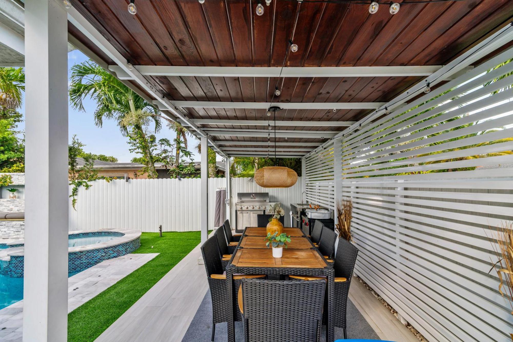 Miami Luxury House W Heated Pool & Jacuzzi Vila Exterior foto