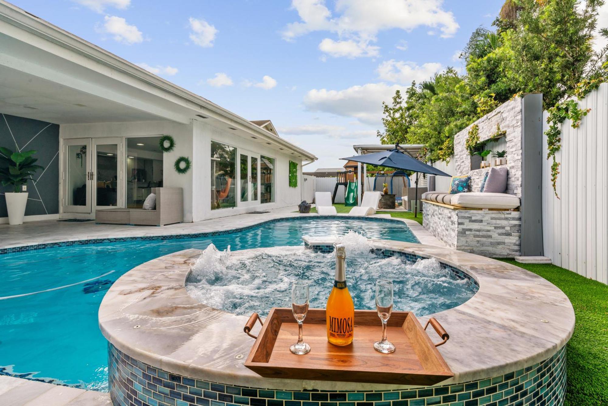 Miami Luxury House W Heated Pool & Jacuzzi Vila Exterior foto