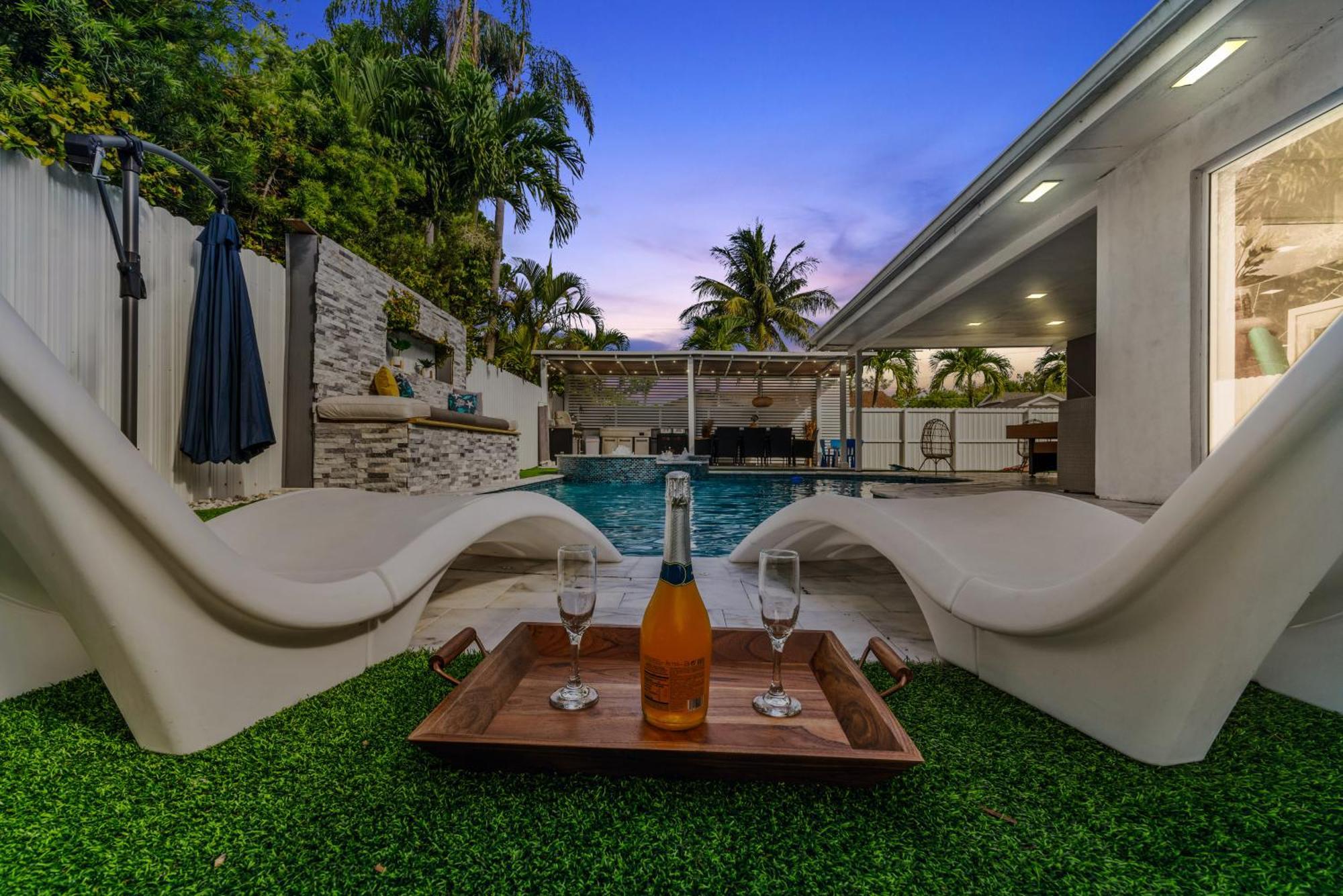 Miami Luxury House W Heated Pool & Jacuzzi Vila Exterior foto