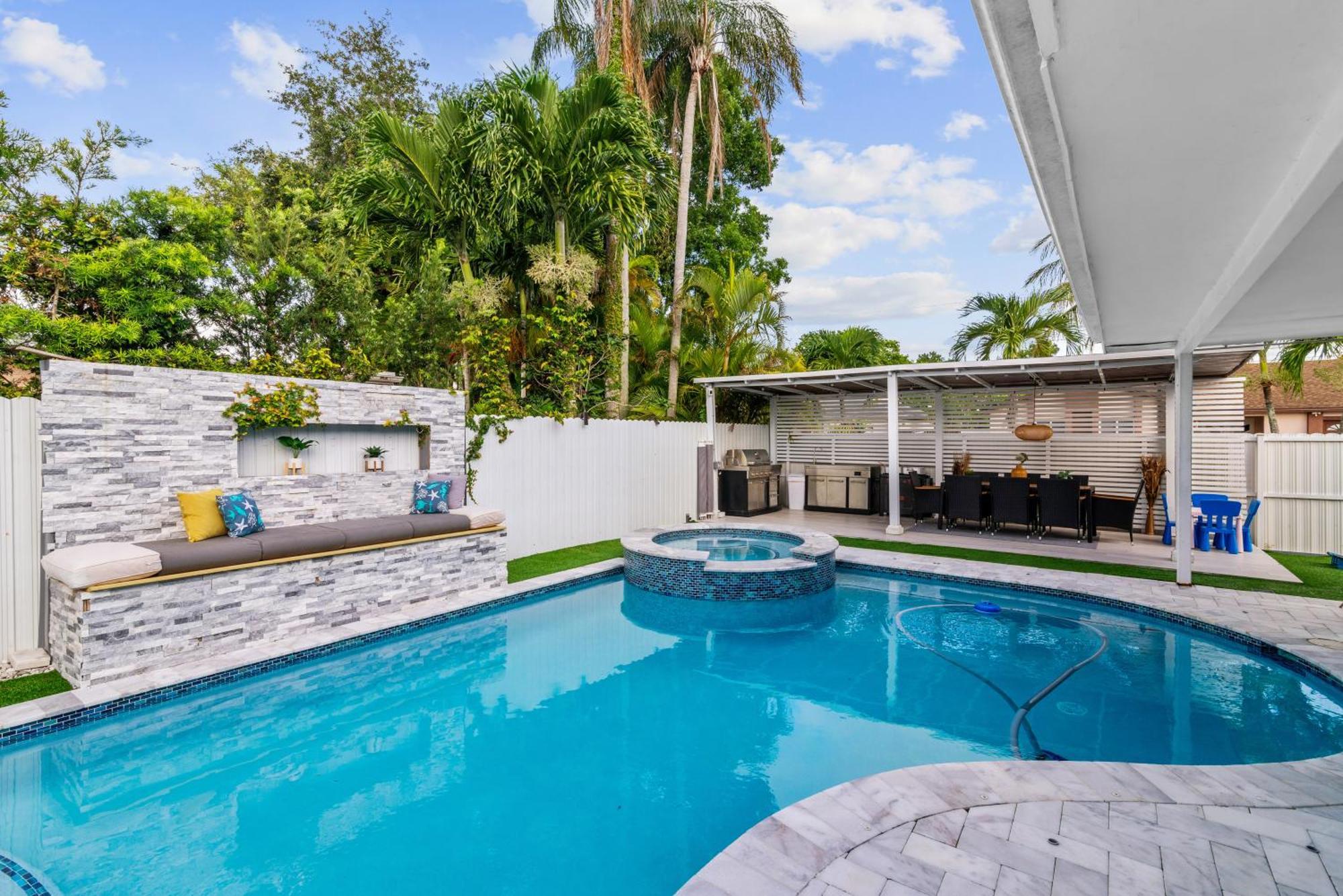 Miami Luxury House W Heated Pool & Jacuzzi Vila Exterior foto